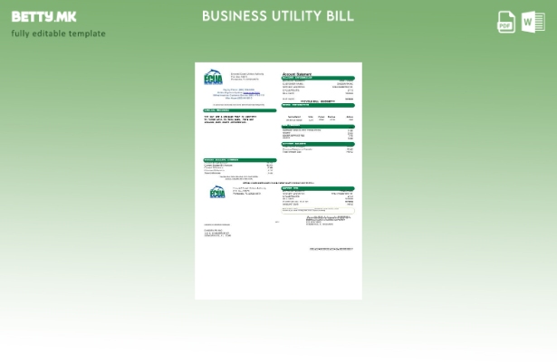 USA ECUA деловна сметка за комунални услуги
